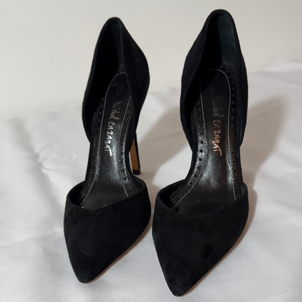 Jean-Michael Cazabat Black Suede Pumps